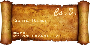 Cserna Dalma névjegykártya